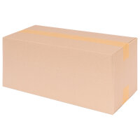 Faltkarton in Braun mit den Maßen 505x205x205 mm, FEFCO 0201, Hersteller: verpacking (Ansicht 1)