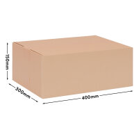 Folding Box with dimensions 400x300x150 mm, FEFCO 0201, Brand: verpacking (View 1)