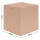 Faltkarton in Braun mit den Maßen 200x200x200 mm, FEFCO 0201, Hersteller: verpacking (Ansicht 1)