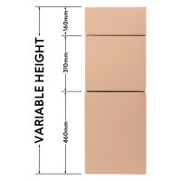 Folding Box in Brown with dimensions 335x300x450 mm, FEFCO 0201, Brand: verpacking (View 3)