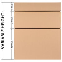 Faltkarton in Braun mit den Maßen 585x385x380 mm, FEFCO 0201, Hersteller: verpacking (Ansicht 4)