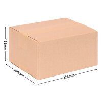 Folding Boxe in Brown with dimensions 217x172x110 mm, FEFCO 0201, Brand: verpacking (View 2)