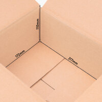Folding Boxe in Brown with dimensions 217x172x110 mm, FEFCO 0201, Brand: verpacking (View 3)