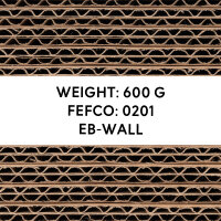 Folding Box in Brown with dimensions 505x205x615 mm, FEFCO 0201 (View 7)