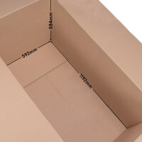 Folding Boxe in Brown with dimensions 1200x600x600 mm, FEFCO 0201, Brand: verpacking (View 2)