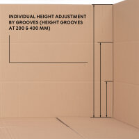 Folding Boxe in Brown with dimensions 1200x600x600 mm, FEFCO 0201, Brand: verpacking (View 3)