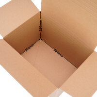 Automatikkarton in Braun mit den Maßen 310x220x225 mm, FEFCO 0703, Hersteller: verpacking (Ansicht 3)