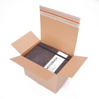Automatikkarton in Braun mit den Maßen 310x220x225 mm, FEFCO 0703, Hersteller: verpacking (Ansicht 7)