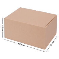 Automatic Carton in Brown with dimensions 213x153x109 mm, FEFCO 0703, Brand: verpacking (View 2)