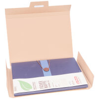 Großbriefkarton in Braun mit den Maßen 350x250x20 mm, FEFCO 0402, Hersteller: verpacking (Ansicht 4)