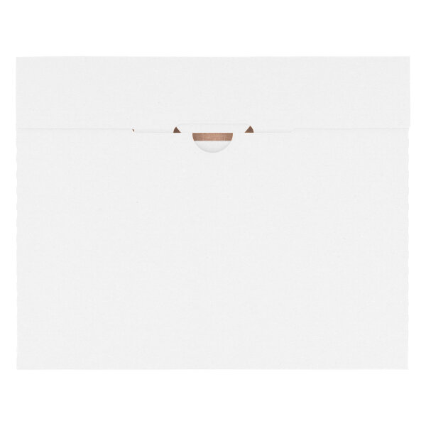 Großbriefkarton KV 1: 245x195x20 mm schnelle Faltart, Weiß