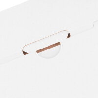 Großbriefkarton in Weiß mit den Maßen 350x250x20 mm, FEFCO 0402, Hersteller: verpacking (Ansicht 2)