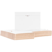 Großbriefkarton in Weiß mit den Maßen 350x250x20 mm, FEFCO 0402, Hersteller: verpacking (Ansicht 5)
