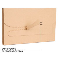 Buchverpackung in Braun mit den Maßen 217x155x50 mm, Hersteller: verpacking (Ansicht 7)