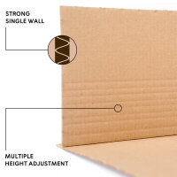 Book Packaging in Brown with dimensions 280x205x70 mm, Brand: verpacking (View 4)