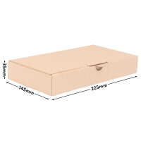 Maxi Letter Carton in Brown with dimensions 225x145x35 mm, DIN A5, FEFCO 0426, Brand: verpacking (View 1)