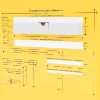 Maxi Letter Carton in White with dimensions 225x145x35 mm, DIN A5, FEFCO 0426, Brand: verpacking (View 3)