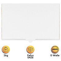 Maxi Letter Carton in White with dimensions 180x100x30 mm, DIN A6 / B6, FEFCO 0426, Brand: verpacking (View 4)