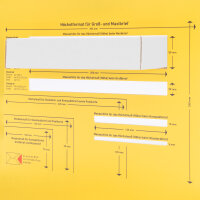 Maxi Letter Carton in White with dimensions 350x250x50 mm, DIN A4 / B4, FEFCO 0426, Brand: verpacking (View 3)