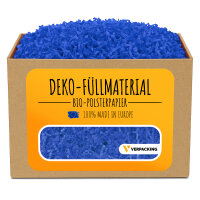 Geschenkfüllmaterial – 100% Papier in kg Blau