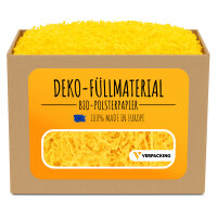 Geschenkfüllmaterial – Papier in kg Gelb
