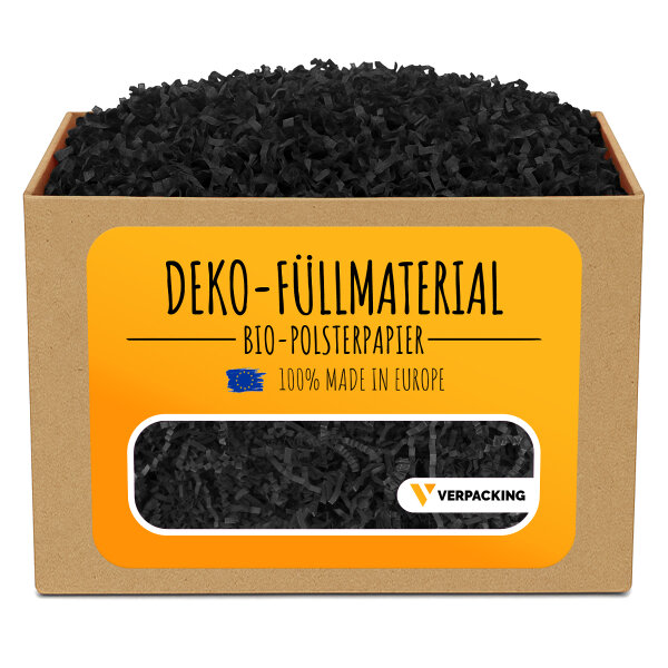 Geschenkfüllmaterial – Papier in kg Schwarz