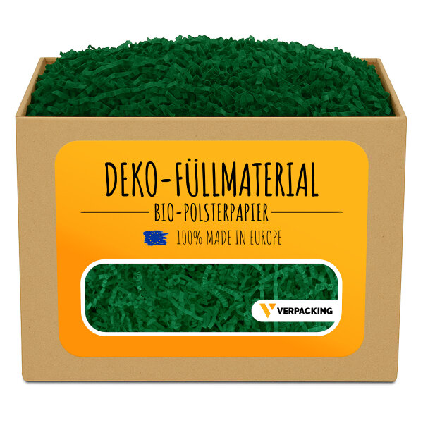 Gift packing filler forest green — 100% recycled paper (in kilograms)