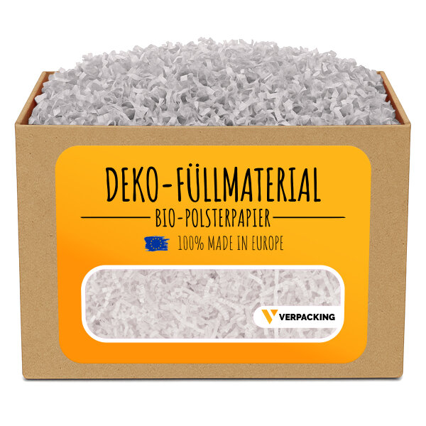 Geschenkfüllmaterial – Papier in kg Weiß