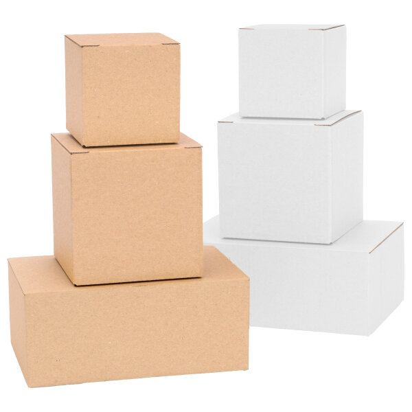 Geschenkbox mit Deckel in verschiedenen Farben & Größen - stabile Faltschachtel für Geschenke, Schmuck