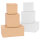 Geschenkverpackung, Faltschachtel in Braun, Weiss mit den Maßen 100, 170, 75x120, 75, 100x70, 100, 75 mm, FEFCO 0215,...  (Hauptbild)