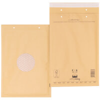 Bubble Wrap Envelope in Brown with dimensions 350x240 mm, DIN A4+, Brand: officeking (View 3)