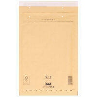 100x Bubble mailers G7 250 x 350 mm - officeking brown
