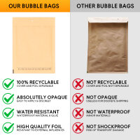 Bubble Wrap Envelope in Brown with dimensions 455x320 mm, DIN A3, Brand: officeking (View 5)