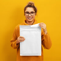 Luftpolstertasche in Weiß mit den Maßen 350x250 mm, Hersteller: officeking (Ansicht 8)