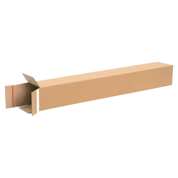 Versandhülsen eckig 860 x 105 x 105 mm mit Selbstklebestreifen und Aufreißfaden
