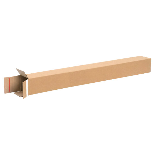 Versandhülsen eckig 1100 x 105 x 105 mm mit Selbstklebestreifen und Aufreißfaden