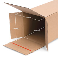 Versandhülsen in Braun mit den Maßen 1100x105x105 mm, Hersteller: verpacking (Ansicht 3)