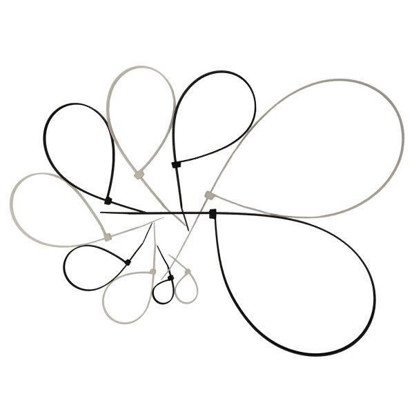 100x Premium Cable Ties - Assorted Sizes