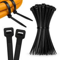 Cable tie in Black with dimensions 100 mm, Brand: verpacking (View 1)
