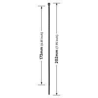 Kabelbinder in Schwarz mit den Maßen 200 mm, Hersteller: verpacking (Ansicht 3)