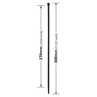 Kabelbinder in Schwarz mit den Maßen 300 mm, Hersteller: verpacking (Ansicht 3)