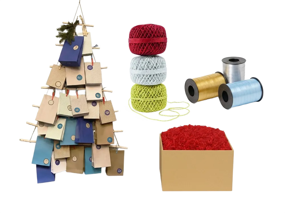 Bastelmaterial und Verpackungszubehör für kreative Gestaltung