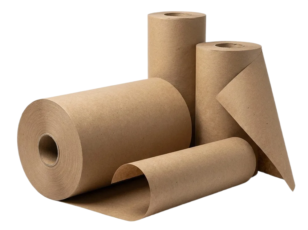 Kraftpapier auf Rolle als reißfestes Polster- und Packmaterial