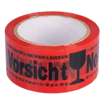 Klebeband mit Aufdruck Vorsicht Glas