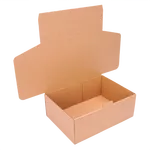 Braune Versandschachtel aus Wellpappe