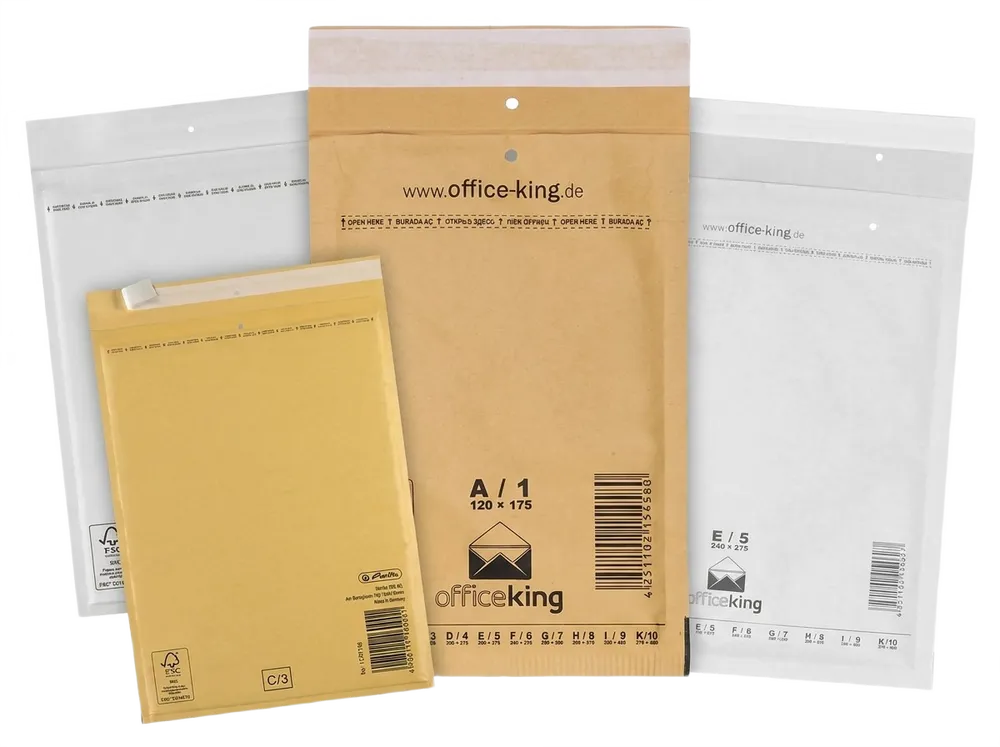 Gepolsterte Luftpolstertaschen für den sicheren Versand empfindlicher Ware