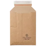 Versandtasche aus brauner Wellpappe