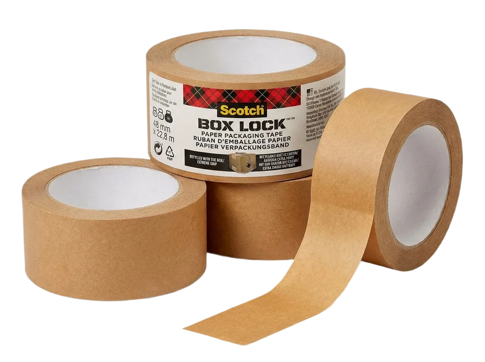 Nachhaltiges Papierklebeband zum umweltfreundlichen Verschließen von Kartons