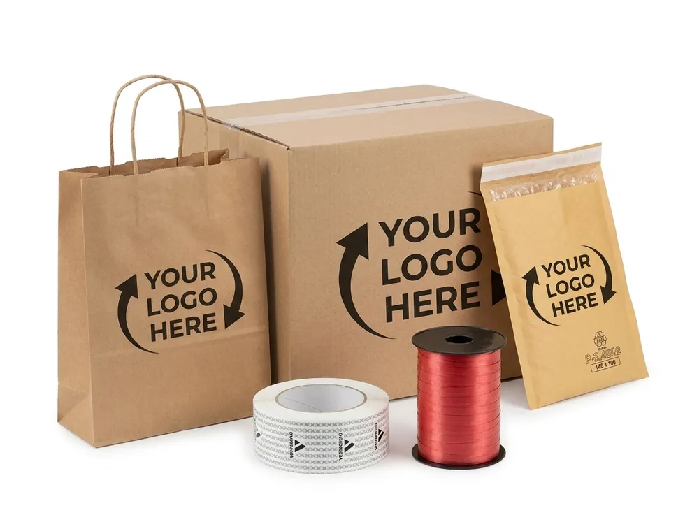 Individuell mit Logo bedruckte Verpackungen für den Markenversand